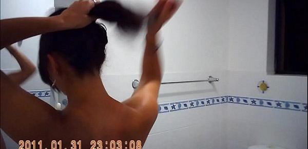  girl in shower